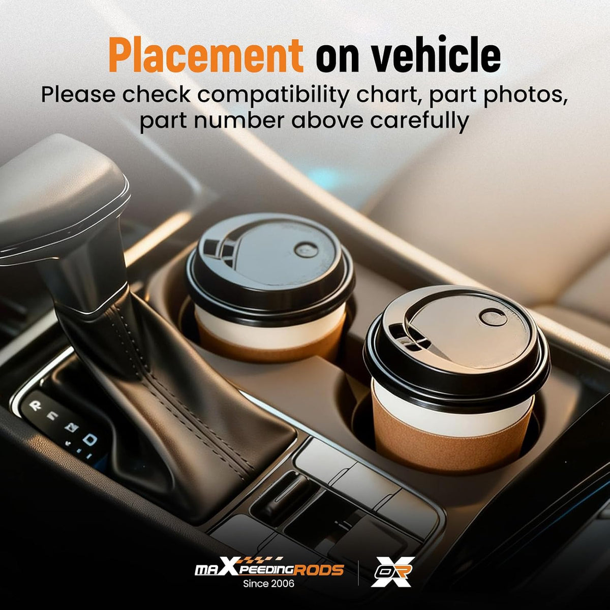 maXpeedingrods Center Console Cup Holder LB5Z7813562AB Fits for Ford Explorer 2020-2025 (without Wireless Charging) # LB5Z-7813562-AB
