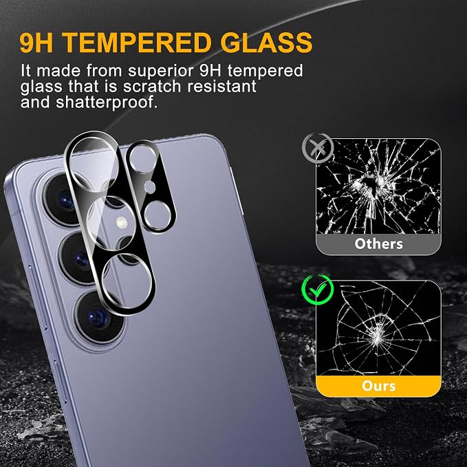 3 Pack Camera Lens Protector for Samsung Galaxy S26 Ultra, Tempered Glass