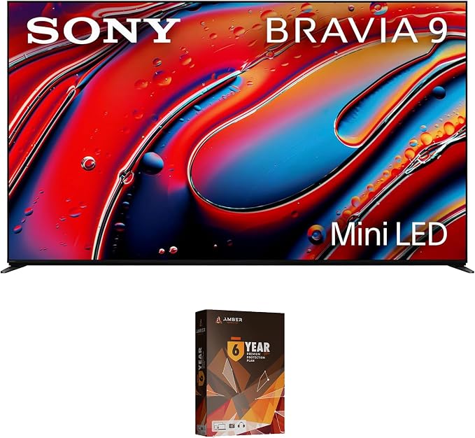 Sony K85XR90 85 Inch XR90 Series Bravia Mini LED HDR QLED 4K Google TV with 6 Year Amber Protection Plan (2024)