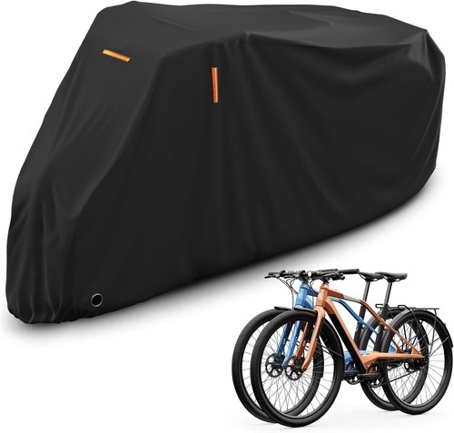 AKEfit Waterproof Bike Cover - Outdoor Bicycle Protection Against Rain, UV & Snow | XL Size for 1-2 Bikes