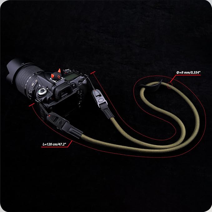 VKO Camera Strap Rope, Quick Release Vintage Cute QD Nylon Neck Shoulder Straps