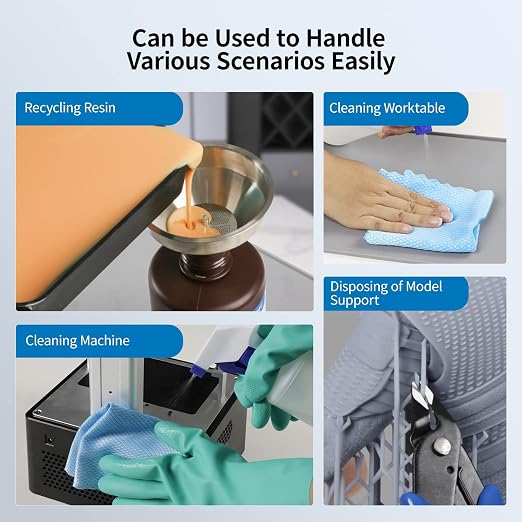 ANYCUBIC Resin Printer Accessories Tool Kits, Silicone Pad, Stainless Steel