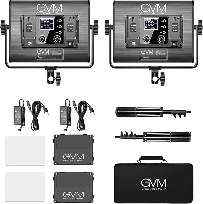 GVM RGB LED Video Light with Bluetooth Control, 360° Full Color 1000D PRO Video