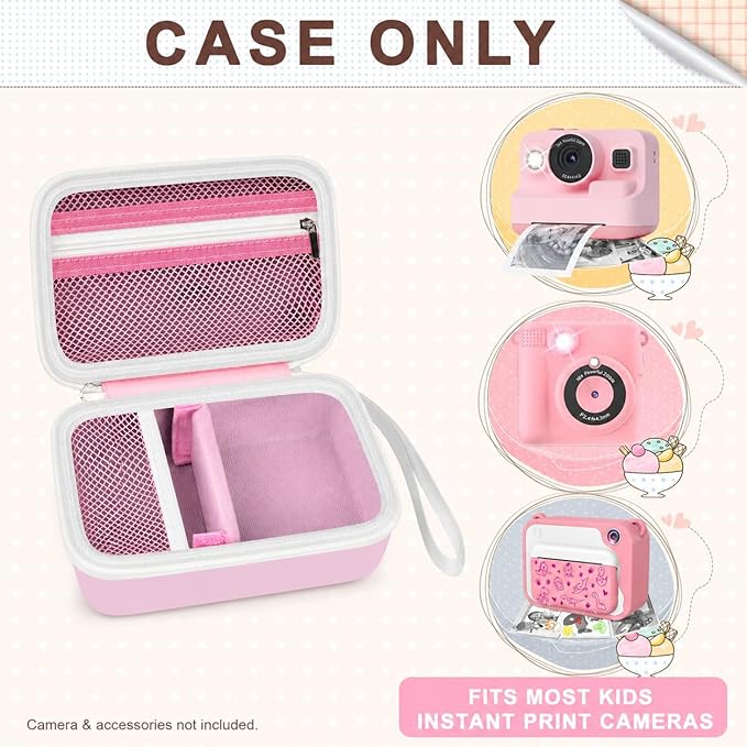 Kids Instant Print Camera Case Compatible