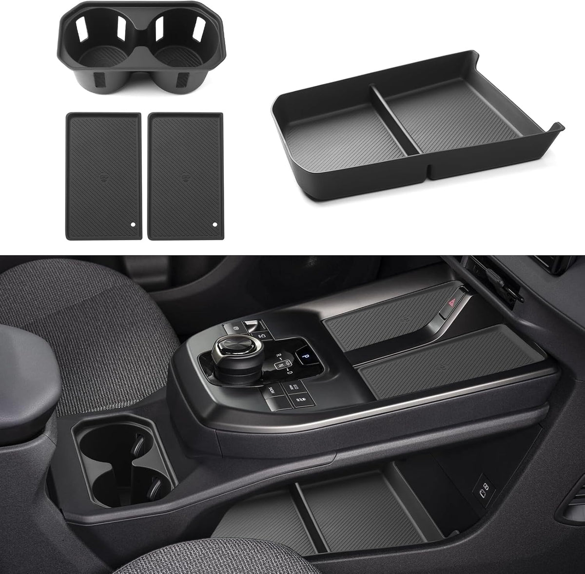 for 2026 Toyota bZ bZ4X Center Console Organizer Cup Holder