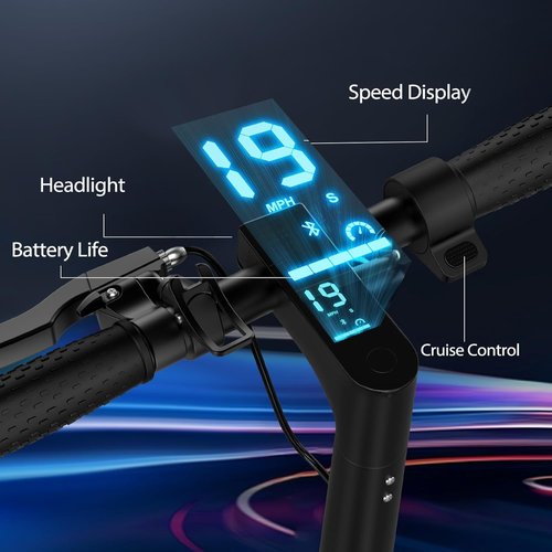 MAXSHOT Electric Scooter - High-Speed 350W/500W Motor | 21-28 Miles Range, Dual Suspension, Folding Design