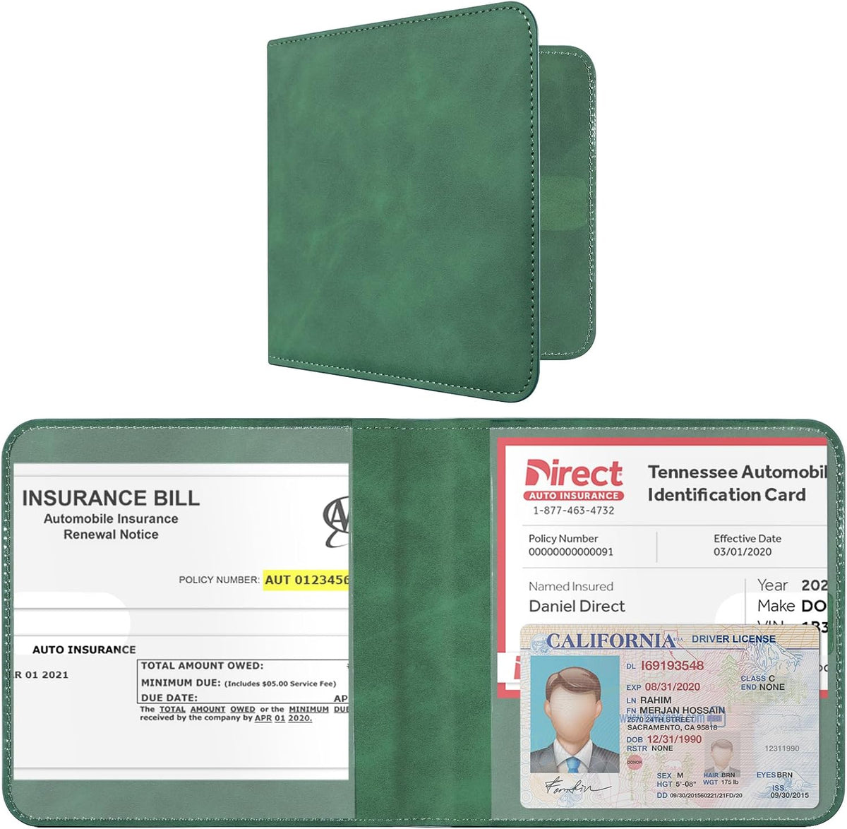 CoBak Car Registration and Insurance Holder for Men and Women