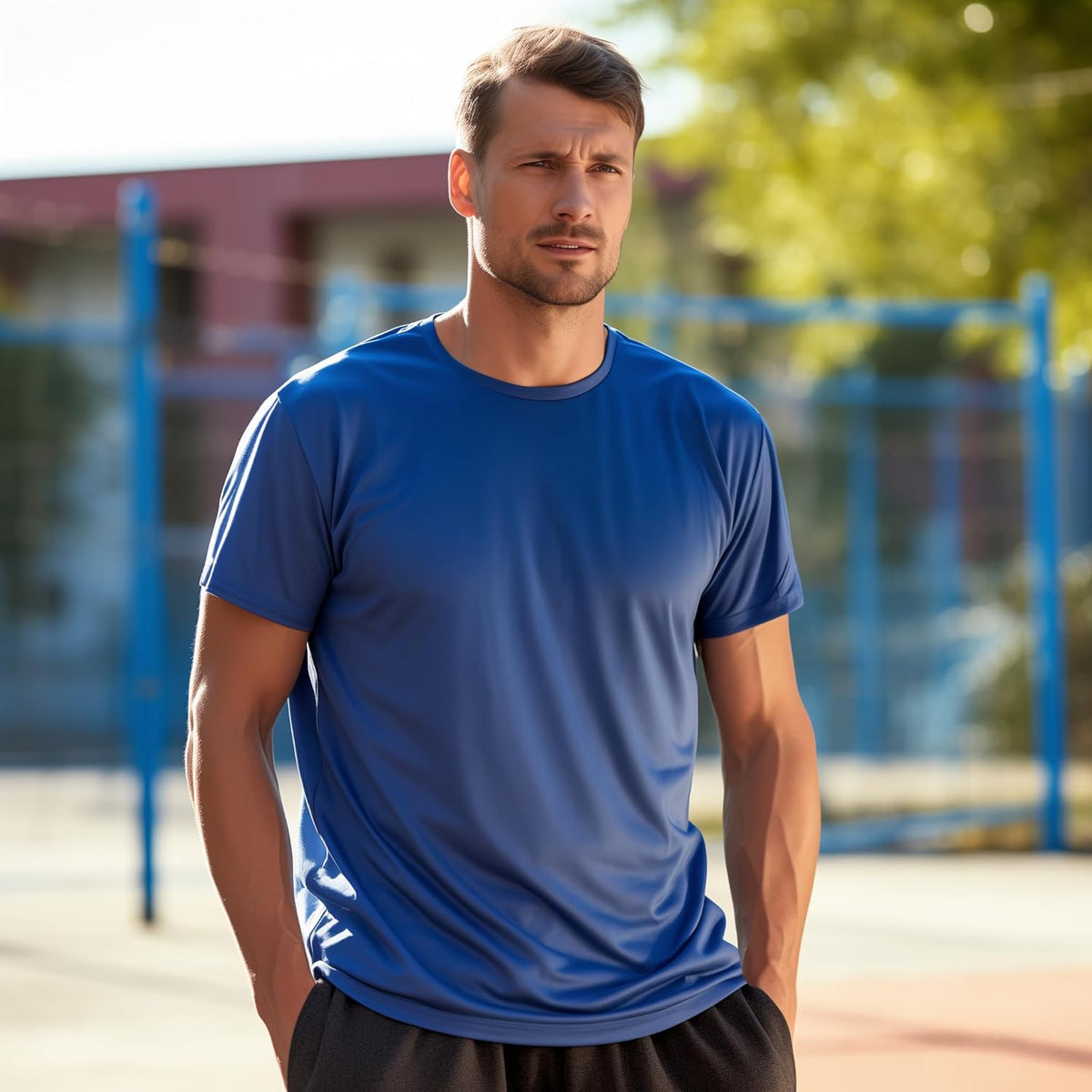 Skiennix Men's Short Sleeve Shirts - Quick Dry Moisture-Wicking Athletic Tees | 7 Pack, Casual Workout