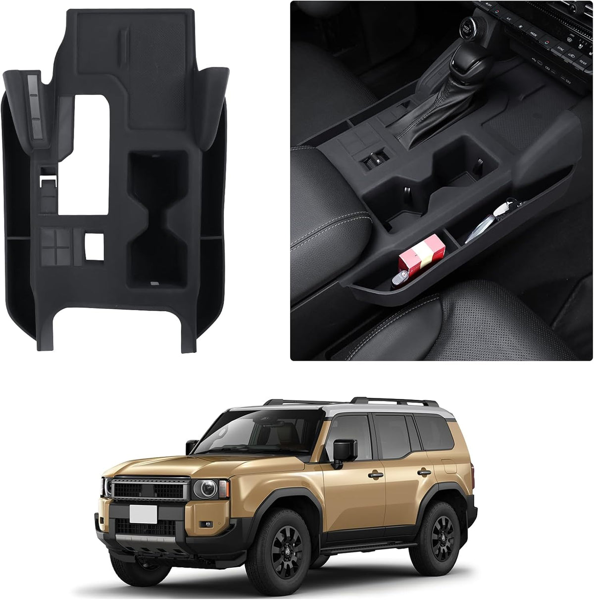 Central Control Silicone Storage Box for 2024-2027 Toyota Land Cruiser 250