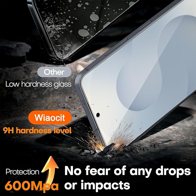 Wiaocit 3 Pack Tempered Glass Screen Protector