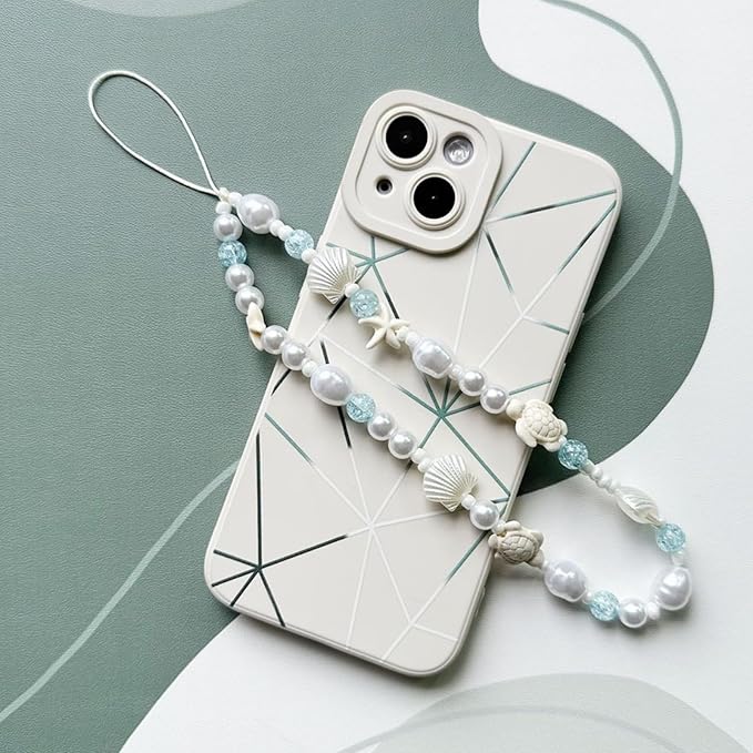 Cute Beaded Camera Wrist Strap for Phone, Digital Camera Charm Lanyard