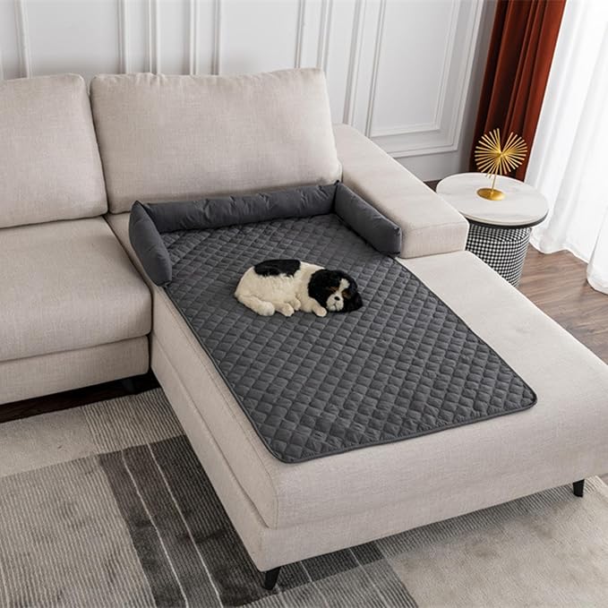 Dog Bed Cover & Couch Protector - Anti-Slip & Waterproof Pet Pad, Cozy Nest for Dogs, Ideal for Sofa, Bed & Car Seat Cushion - Furniture Protector Red S