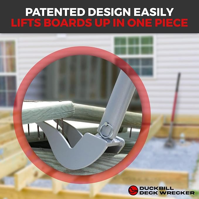 The Original Deck Wrecker Deck Board Removal Tool. Heavy-Duty Professional-Grade Pry Bar Engineered for Power & Efficiency. Trusted by Professionals for Their Toughest Jobs