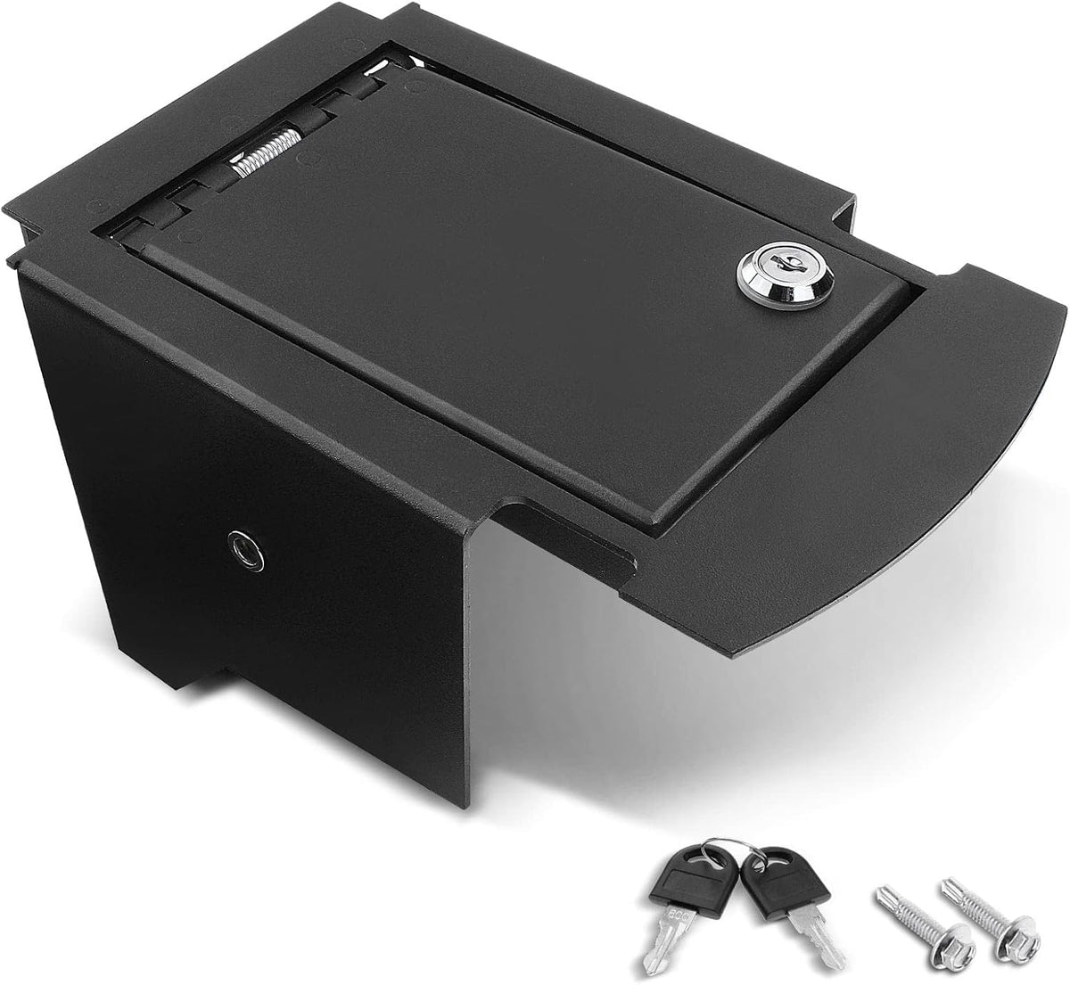 A-Premium Center Console Safe Box with 2 Keys Compatible with Ford