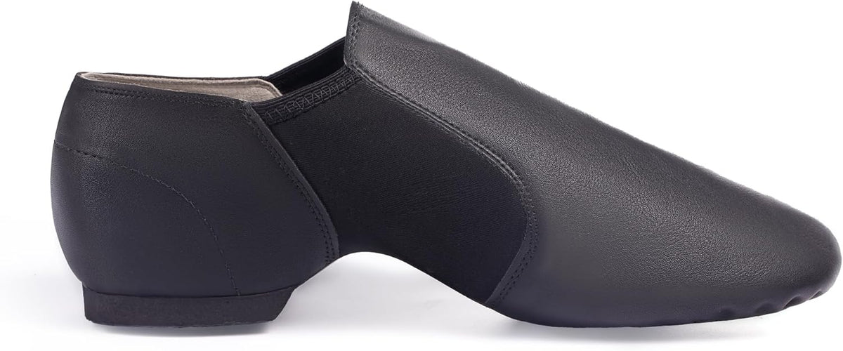 Skiennix Jazz Shoes - PU Leather Slip-On Dance Shoes for Kids | Toddler to Big Kid Sizes