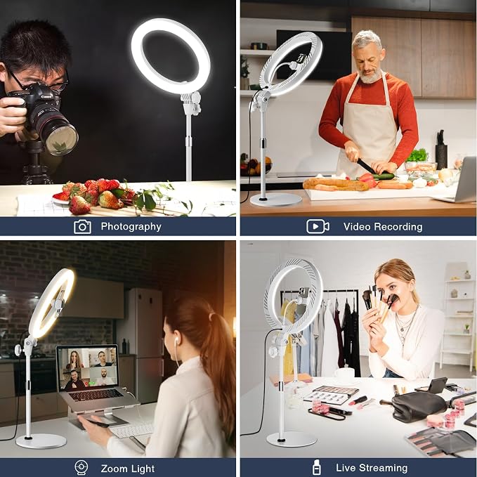 Ring Light with Stand, Zoom Lighting