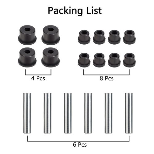 10L0L Golf Cart Rear Leaf Spring Bushing & Sleeves Kit for EZGO RXV 2008-up G&E OEM# 620160 620161 624030