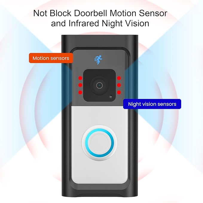 Adhesive Doorbell Mount No-Drill Compatible