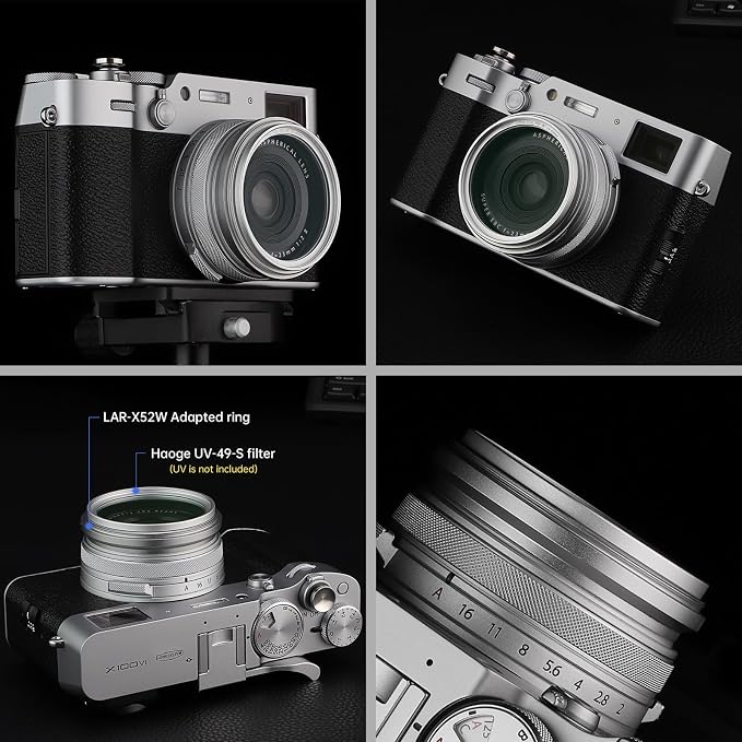 Haoge Lens Filter Adapter Ring for Fujifilm X100VI Fuji FinePix X100V Camera