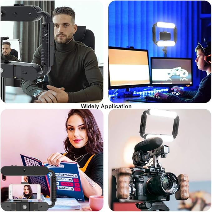 GVM Great Video Maker LED Ring Light 5600K Selfie Light, Smartphone Video Rig &