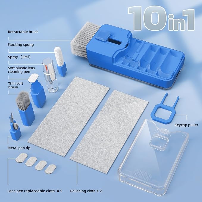 Ordilend Keyboard Cleaning Kit Laptop Cleaner, All-in-One Computer Camera