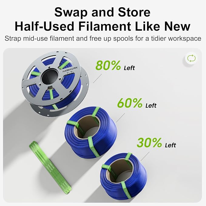 Aluminum Reusable Spool for Refill Filament, Durable Metal Design