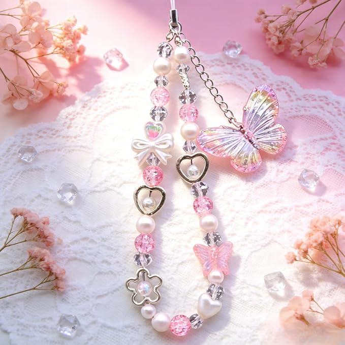 Beaded Camera Wrist Strap Cute Digital Camera Charm Lanyard, Phone Wristlet
