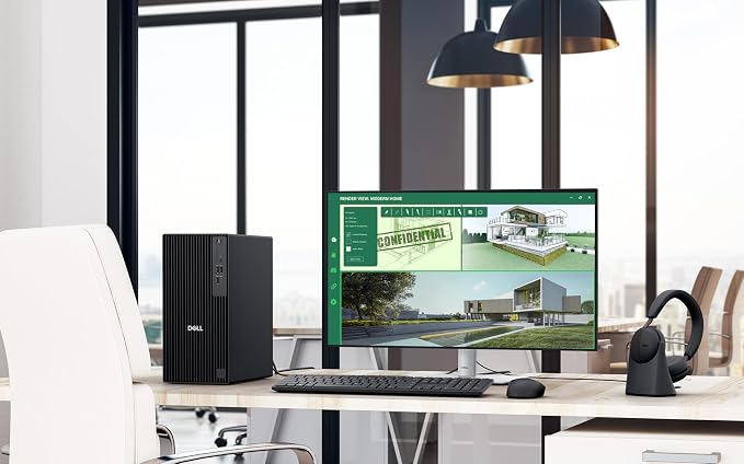 Dell Desktop Tower, Intel Core i7-12700K(12 Cores, 20 Threads) Processor, 16GB DDR5 RAM, 1TB PCIe SSD, Dual 4K Monitor Support (HDMI & DP), Wi-Fi, Bluetooth, USB-C, Windows 11 Pro, Wired KB & Mouse