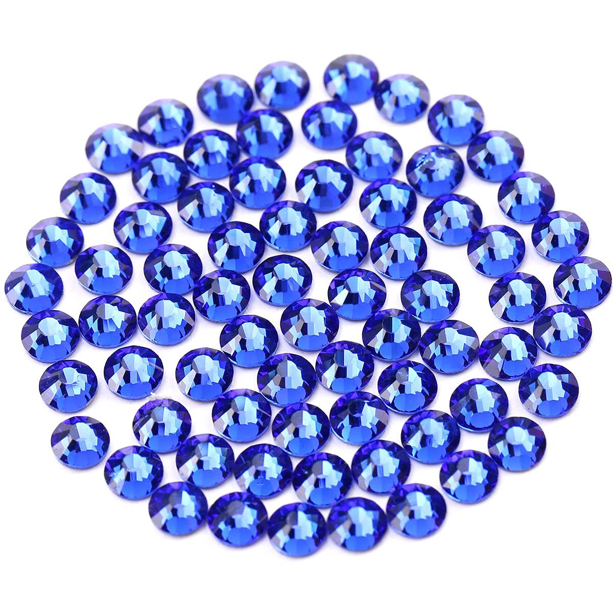 Novani Royal Blue Rhinestones 1440Pcs Ss20 Glass Rhinestones Crystal Flatback Gemstones For Crafts Nails Makeup Bags And Shoes D