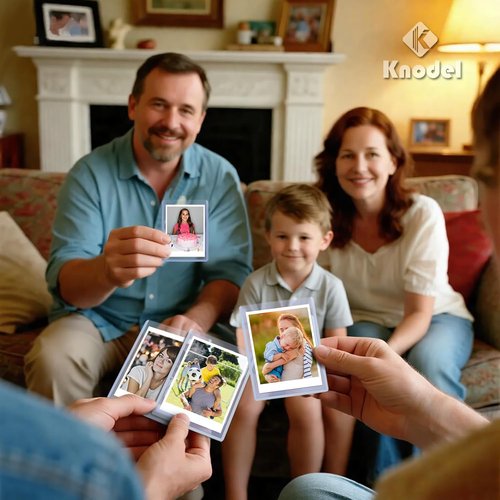 K KNODEL Card Sleeves - 3" x 4" Hard Plastic Top Load Protectors for Baseball & Football Cards (200)