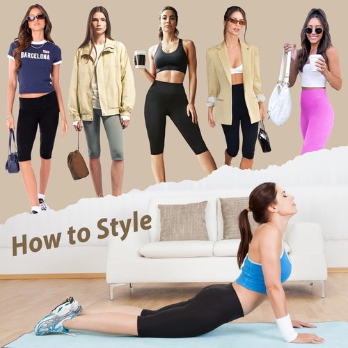 DHSO High Waisted Leggings for Women - Buttery Soft Tummy Control Yoga Pants | Full & Knee Length Capri