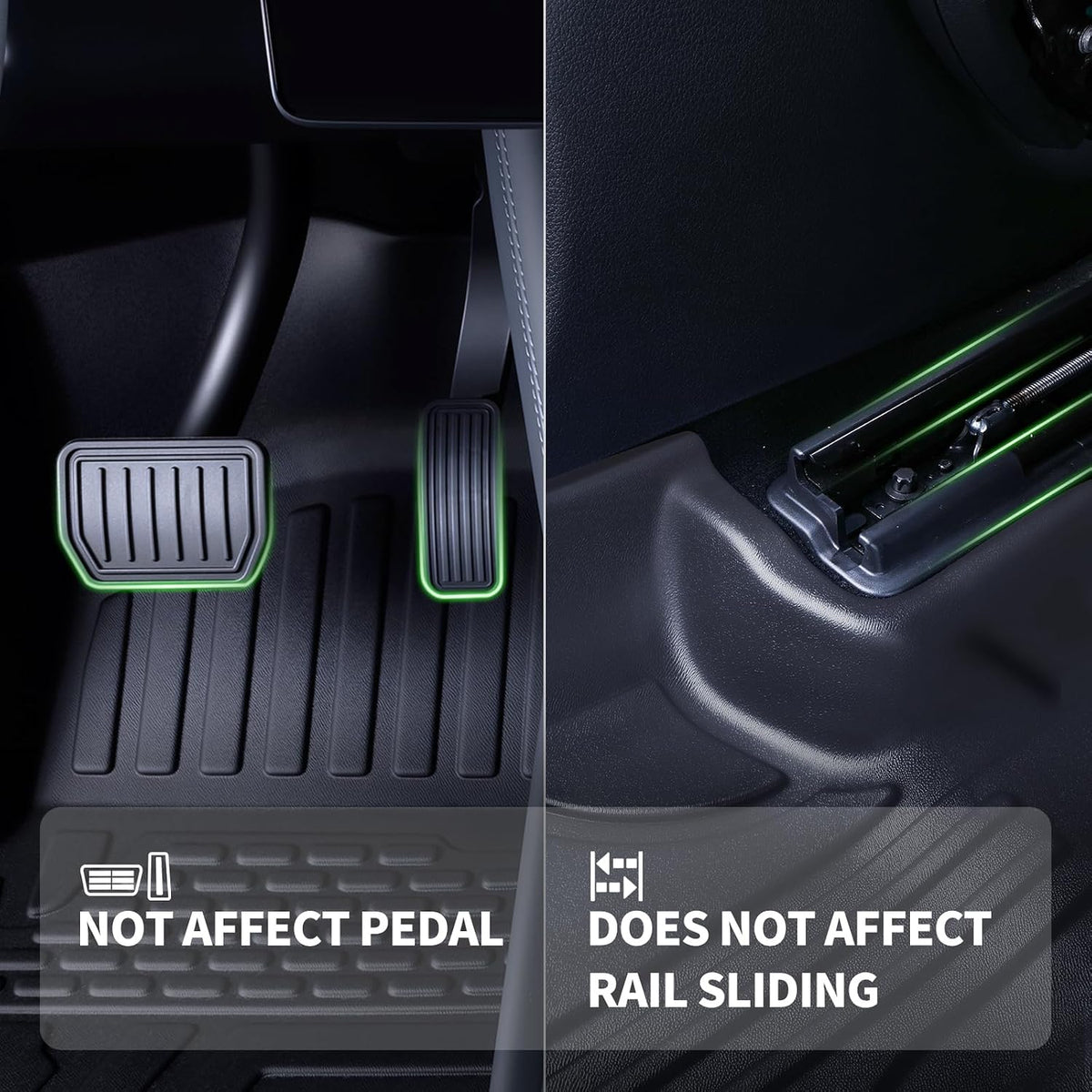 TPE Floor Mats & Cargo Liner for Mazda CX-5 2017-2025 All-Weather Protection | Full Coverage | Odorless Car Mats & Trunk Tray Custom Fit Set Accessories - Black