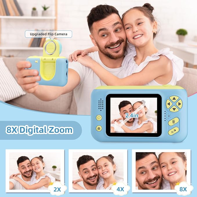 Makolle Camera for Kids, Portable Travel Camera for Childrens Age 3-8, Drop