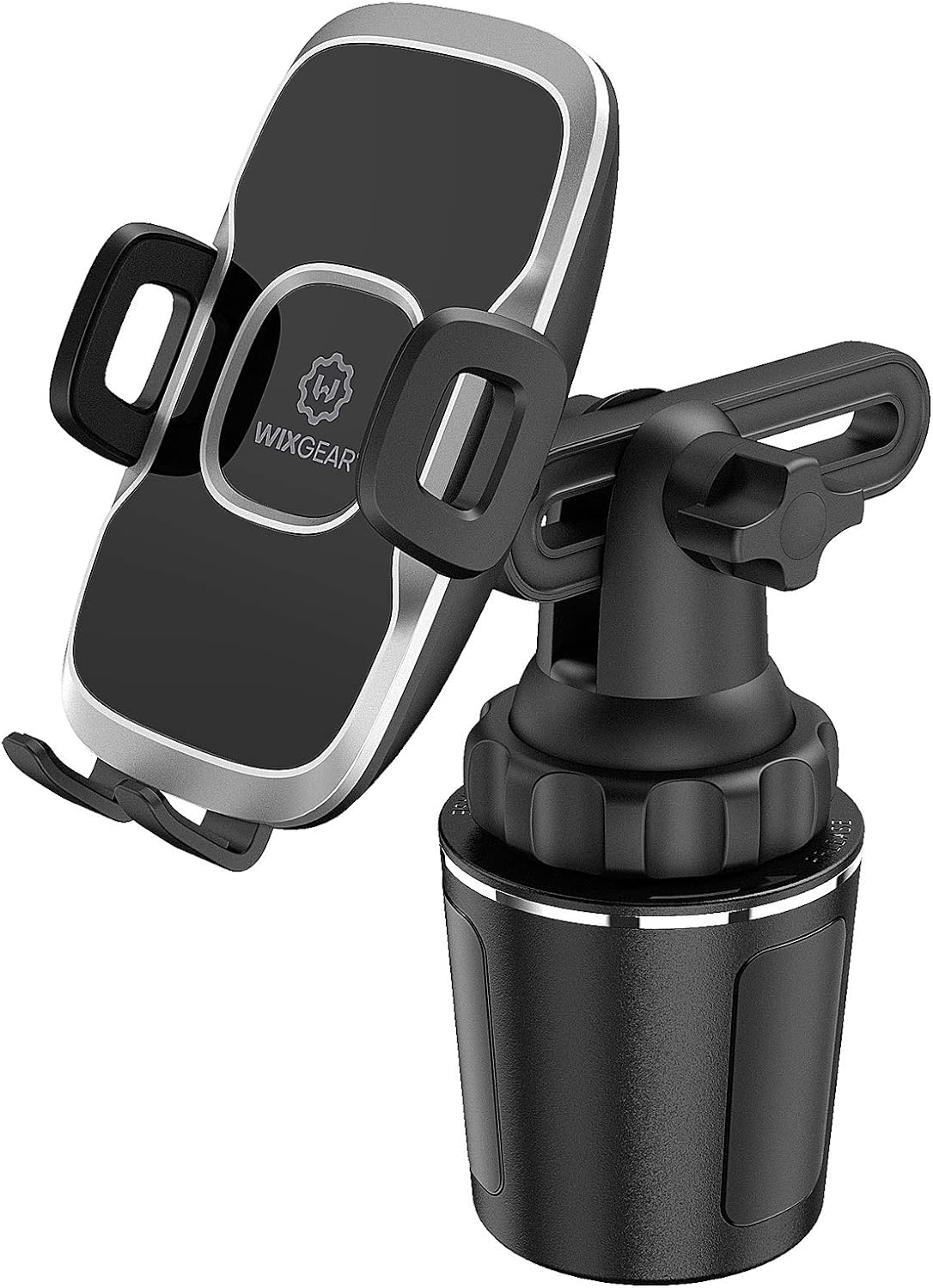 Cup Holder Phone Mount, Adjustable Long Neck Cellphone Holder for Car, Upgraded Version, Cup Phone Holder for Car with Expandable Side Arms, Compatible with iPhone Samsung Google & All Phones