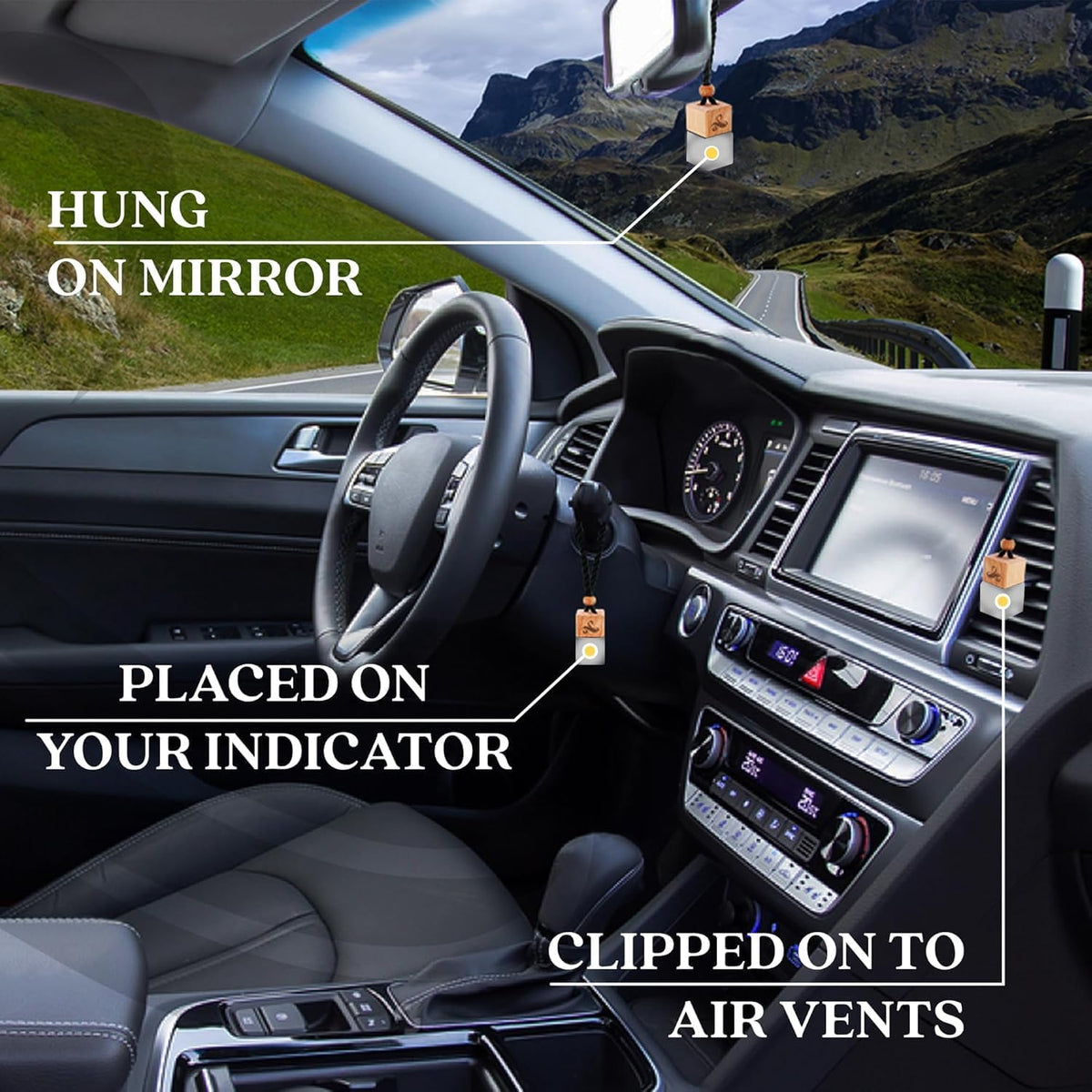 Inviktus Car Air Freshener for Men | Long Lasting Car Cologne | Automotive Scent Perfume | Vent Clip Auto Air Freshener | Odor Eliminator Technology | Car Scents by Perfa