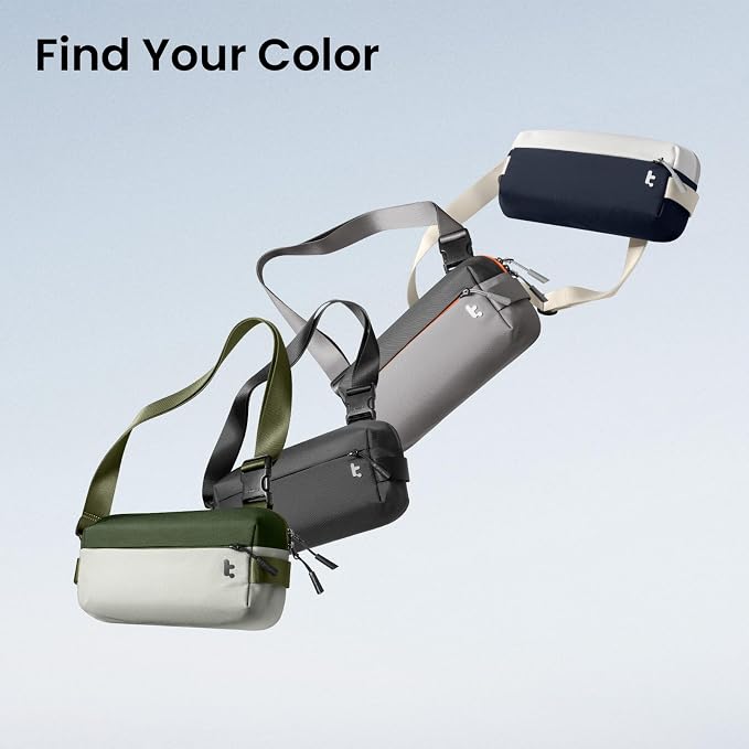 tomtoc Compact EDC Sling Bag 3L-10L, Minimalist Crossbody Bag Chest Shoulder
