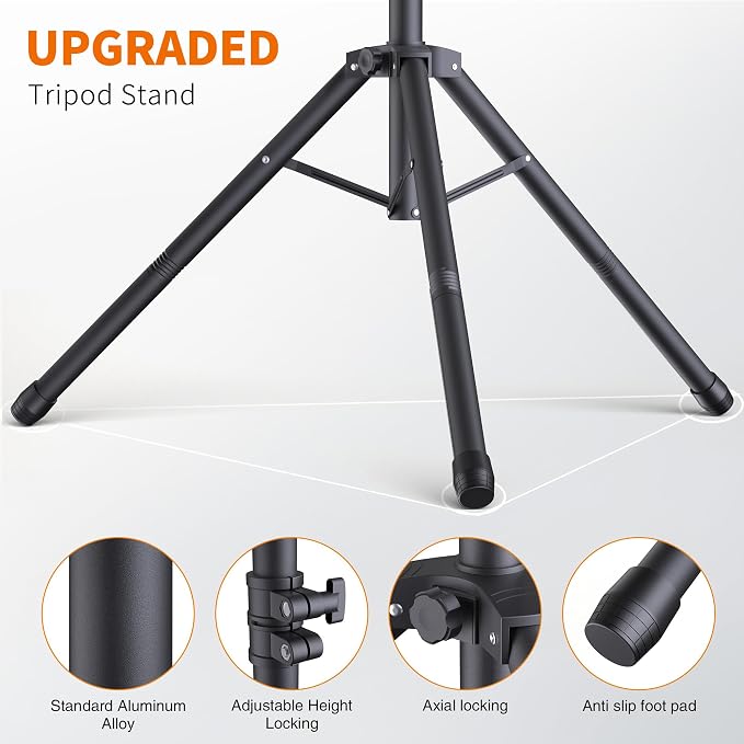 Forlogic Portable T-Shape Backdrop Stand Support Kit 8x7.2ft, Adjustable Photo
