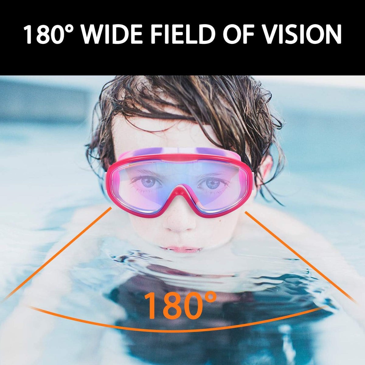 Skiennix Kids Swim Goggles - Comfortable Swimming Glasses for Ages 3 to 15 | 2 Pack