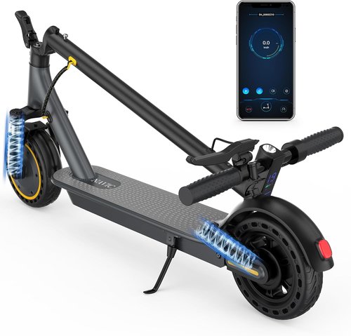 NAVIC Electric Scooter for Adults - Top Speed 22 MPH | Long Range Up to 28 Miles | Dual Suspension & APP Control