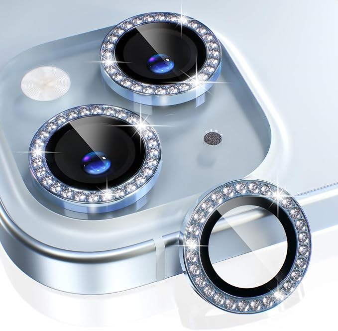 Choiche Compatible for iPhone 15 /iPhone 15 Plus Camera Lens Protector Bling