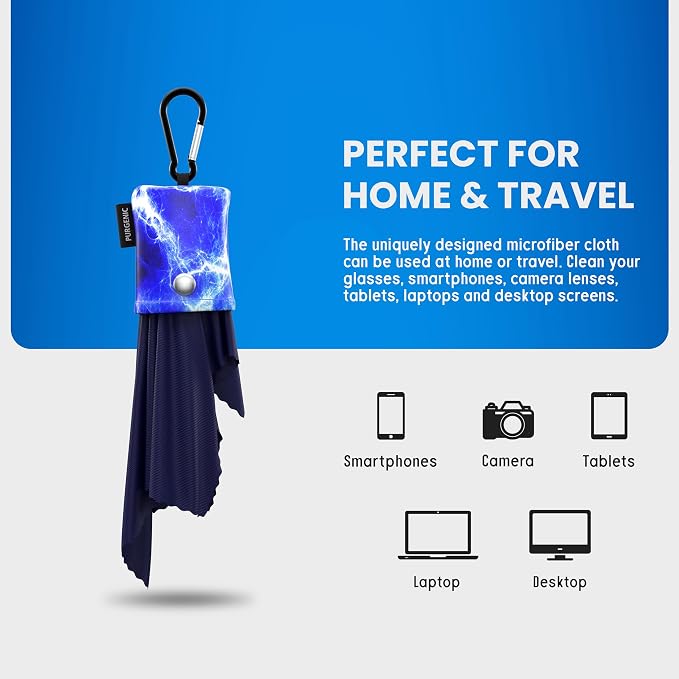 Microfiber Cloth & Glasses Wipes Lens & Glasses Cleaning Cloth