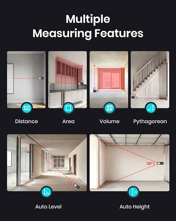 Laser Measure Device, MiLESEEY 393ft Digital Laser Tape Measure