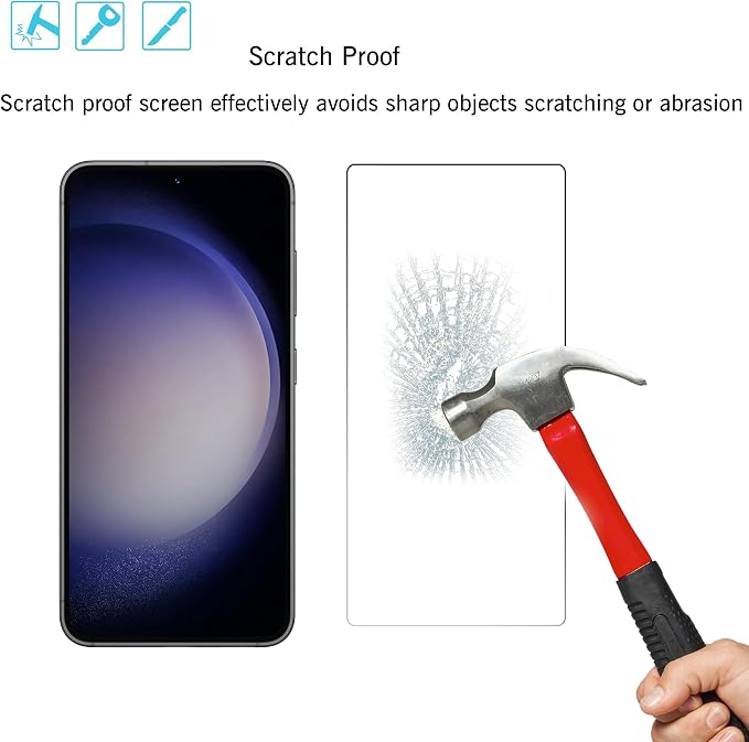 Ailun Screen Protector for Galaxy S23 FE 3Pack + 3Pack Camera Lens Tempered