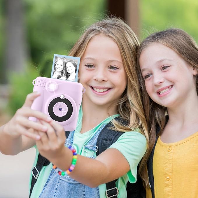 9 Rolls Kids Instant Camera Print Refill Paper- 1''×2.2'' Photo Printer Thermal