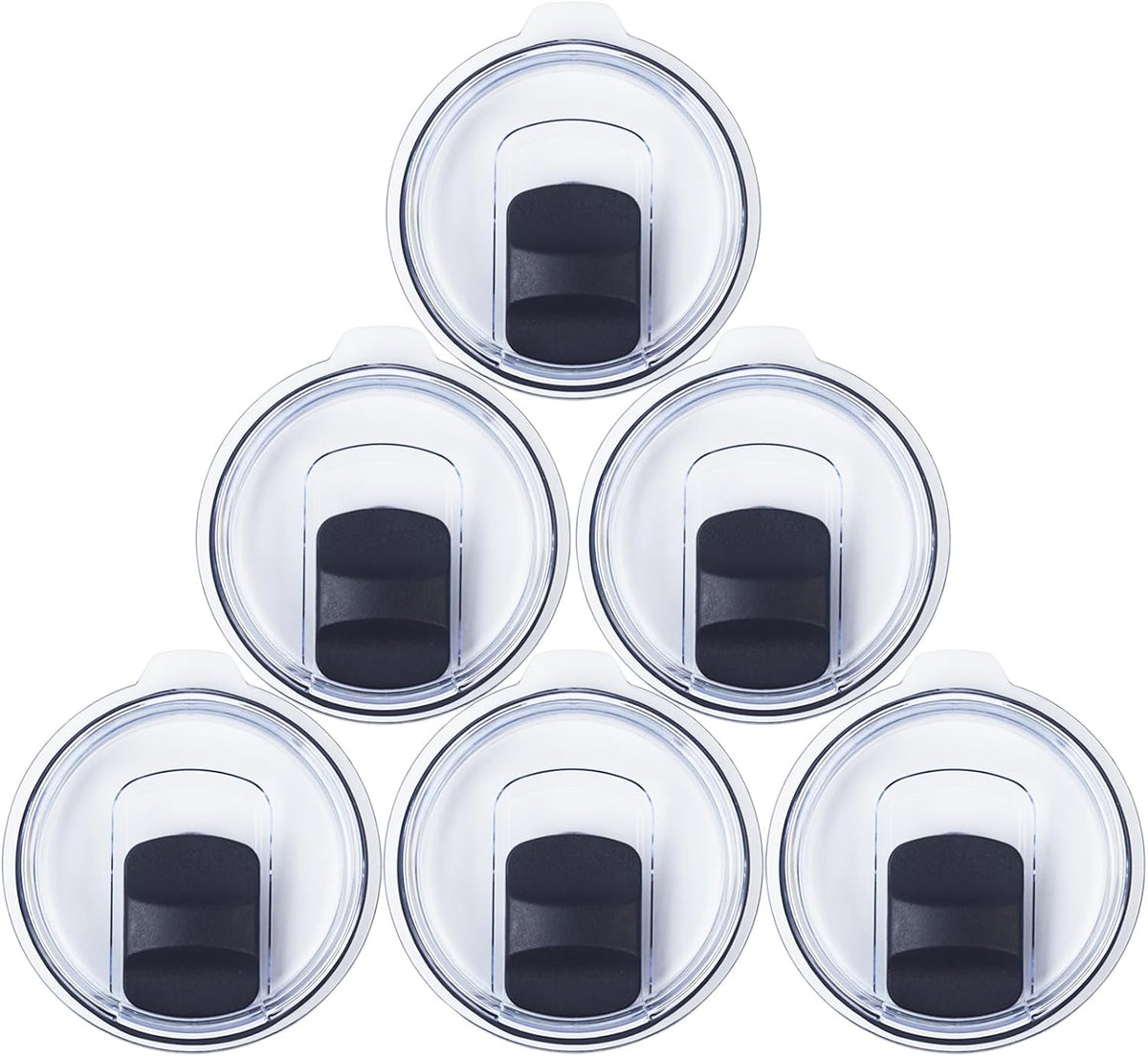 YETI Magnetic Slider Replacement Lids - 6 Pack Spill Proof Covers for 20 oz Tumblers & Mugs | BPA Free