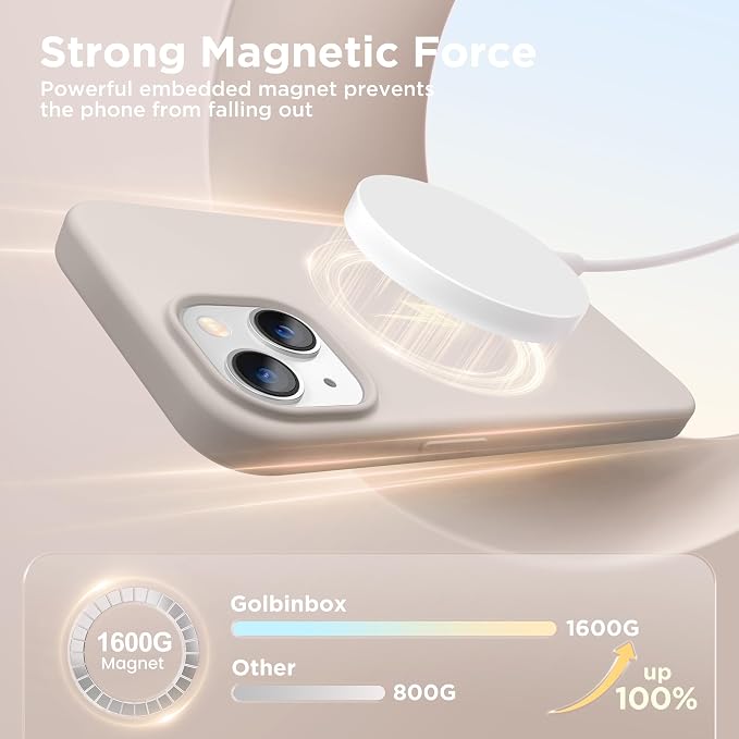 GolbinBox Magnetic for iPhone 13 Case & iPhone 14 Case, Compatible