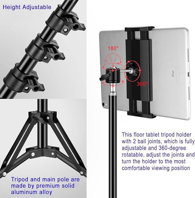 SAMHOUSING Ipad Tripod Stand,