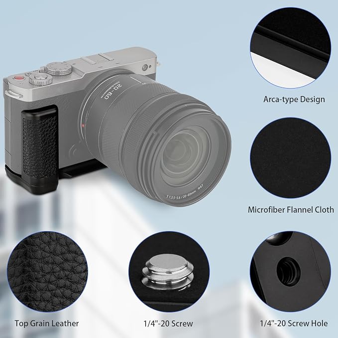 Haoge HG-S9-B Handle HandGrip for Panasonic LUMIX S9 Camera Body S9K L-Shape