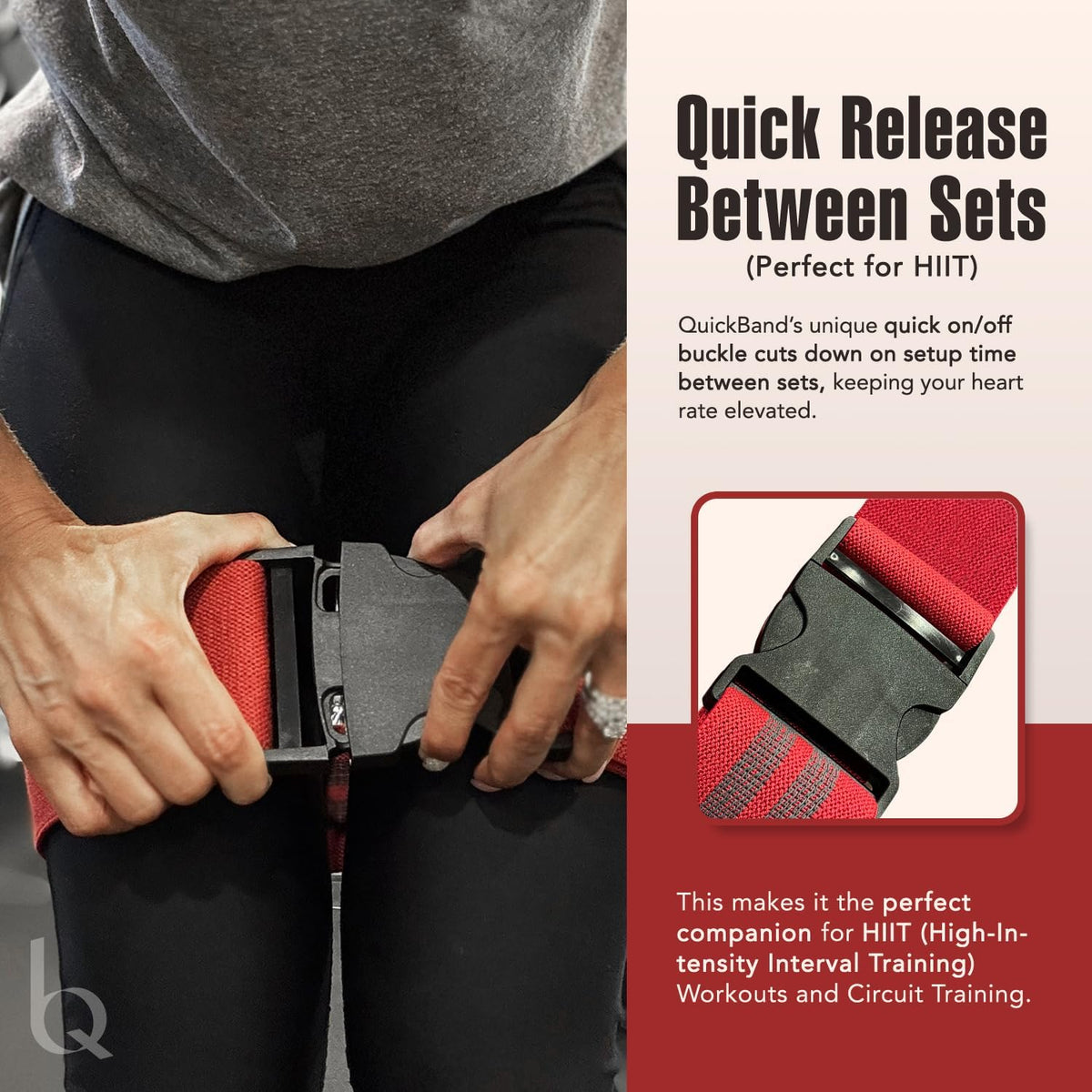 Skiennix Adjustable Workout Bands - Non-Slip Resistance Butt Trainer for Hips & Glutes | Red