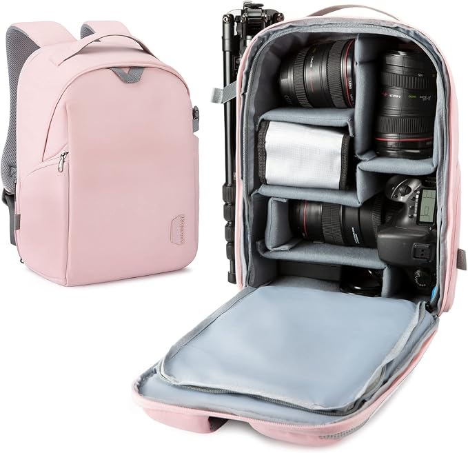 BAGSMART Camera Bag, Camera Backpack, DSLR SLR Camera Case Fits 13.3 Inch Laptop